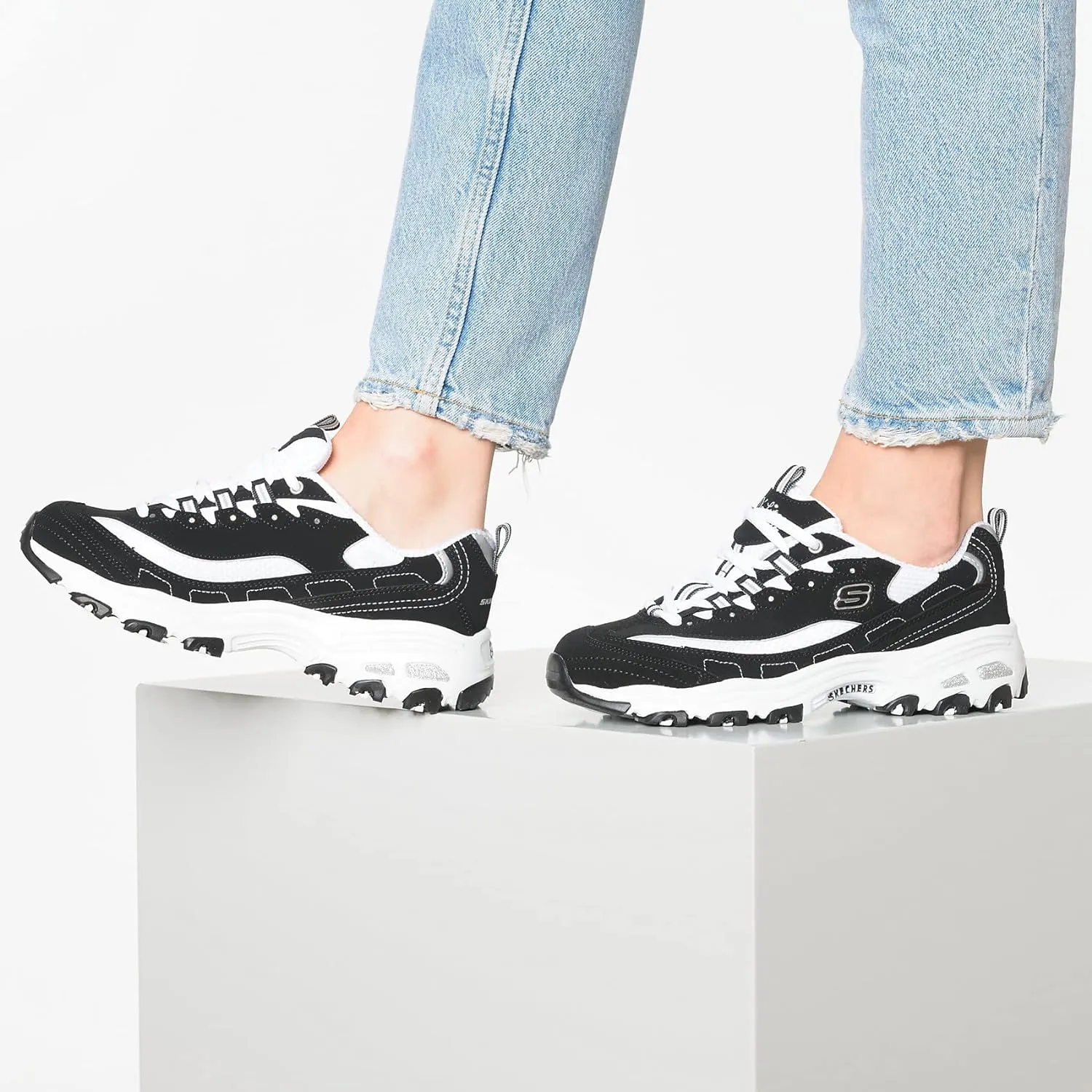 Skechers Women's D'Lites-Biggest Fan Trainers