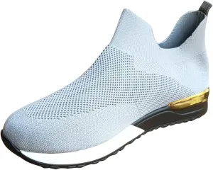 Slip On Trainers for Women, Breathable Road Running Shoes Arch Support Sneakers for Gym Fitness Jogging Walking
