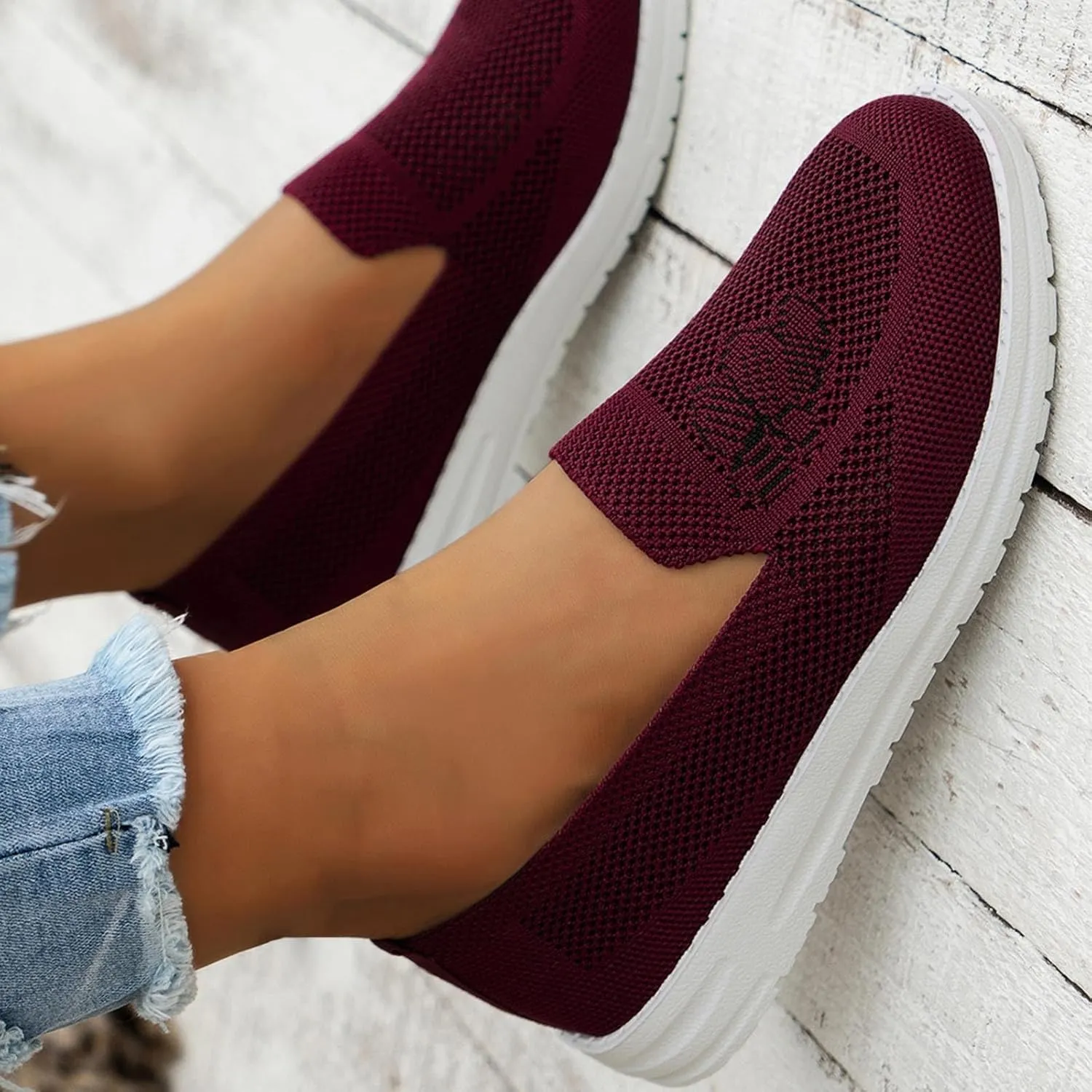 Slip On Walking Shoes for Women Size 5.5 Women's Wide Width Slip Resistant Athletic Work Shoes Sneakers Women Trendy Fashion Womens High Tops Sneakers Slip Resistant Women's Black Work Shoes Size 9