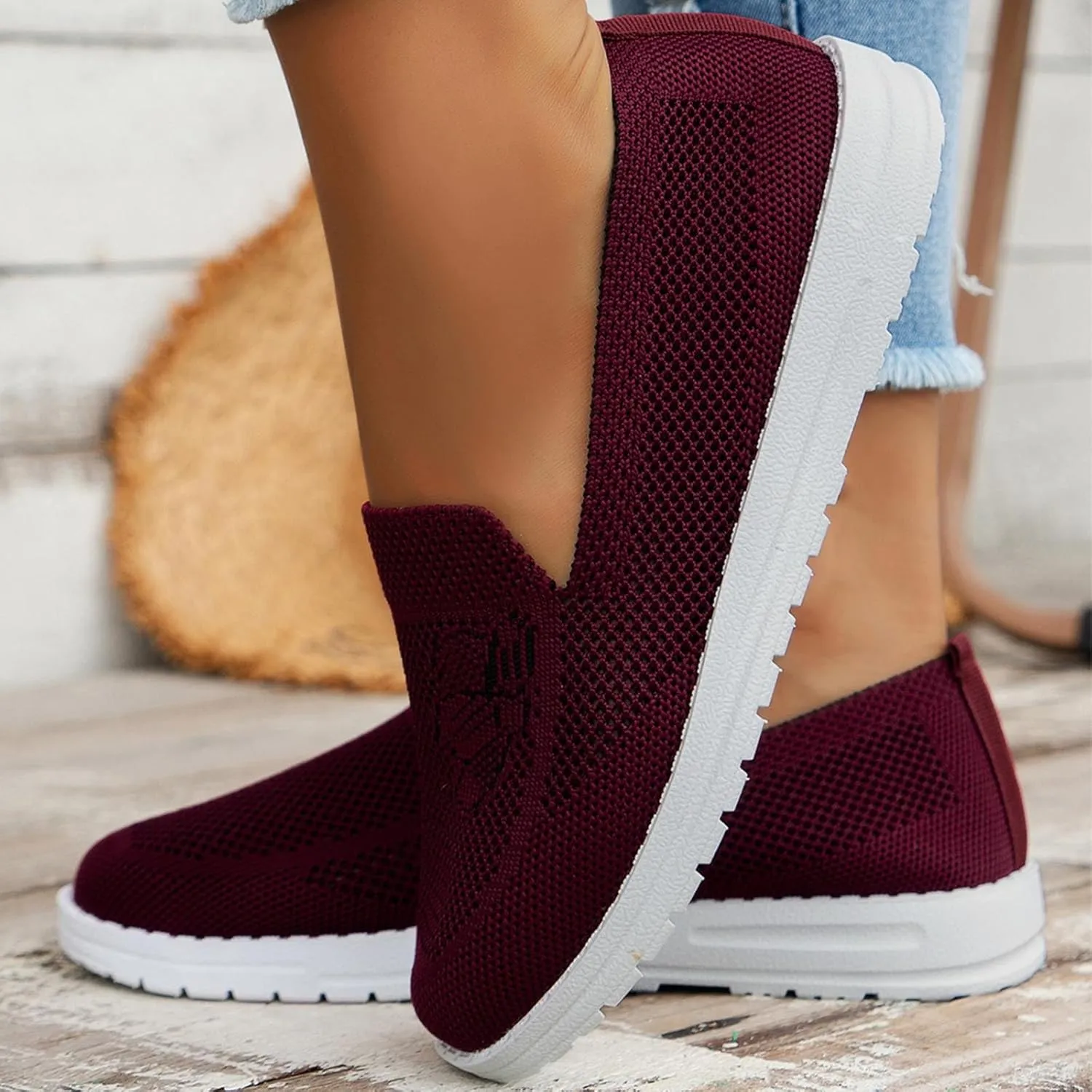 Slip On Walking Shoes for Women Size 5.5 Women's Wide Width Slip Resistant Athletic Work Shoes Sneakers Women Trendy Fashion Womens High Tops Sneakers Slip Resistant Women's Black Work Shoes Size 9