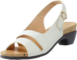 Smoneyful Women's Comfortable Elegant Low Chunky Block Heel Peep Toe Ankle Strap Sandals for Wedding Dress