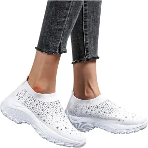 Sneakers for Women Walking Shoes,2021 Women's Fashion Sneakers Casual Shoes Nursing Shoes Low Top Lace Up Shoes for Summer Shoes Office Loafers White