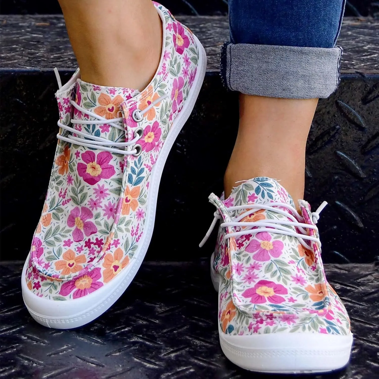 Sneakers for Womens Anti-Slip Comfortable Womens Loafers Roman Pluse Size Comfortable Shoes for Women