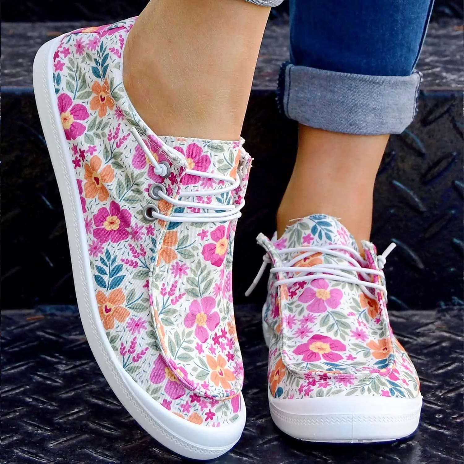 Sneakers for Womens Anti-Slip Comfortable Womens Loafers Roman Pluse Size Comfortable Shoes for Women
