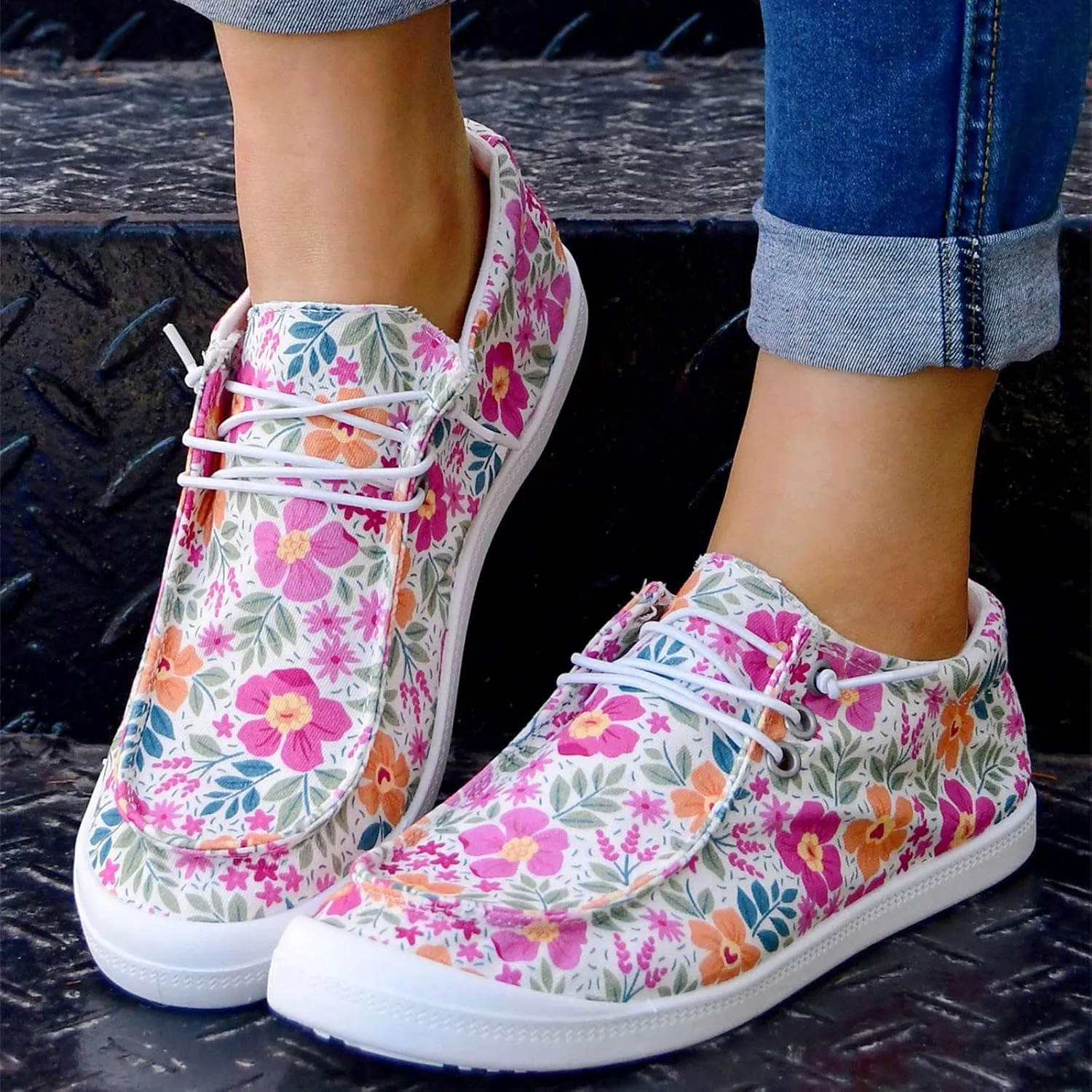 Sneakers for Womens Anti-Slip Comfortable Womens Loafers Roman Pluse Size Comfortable Shoes for Women