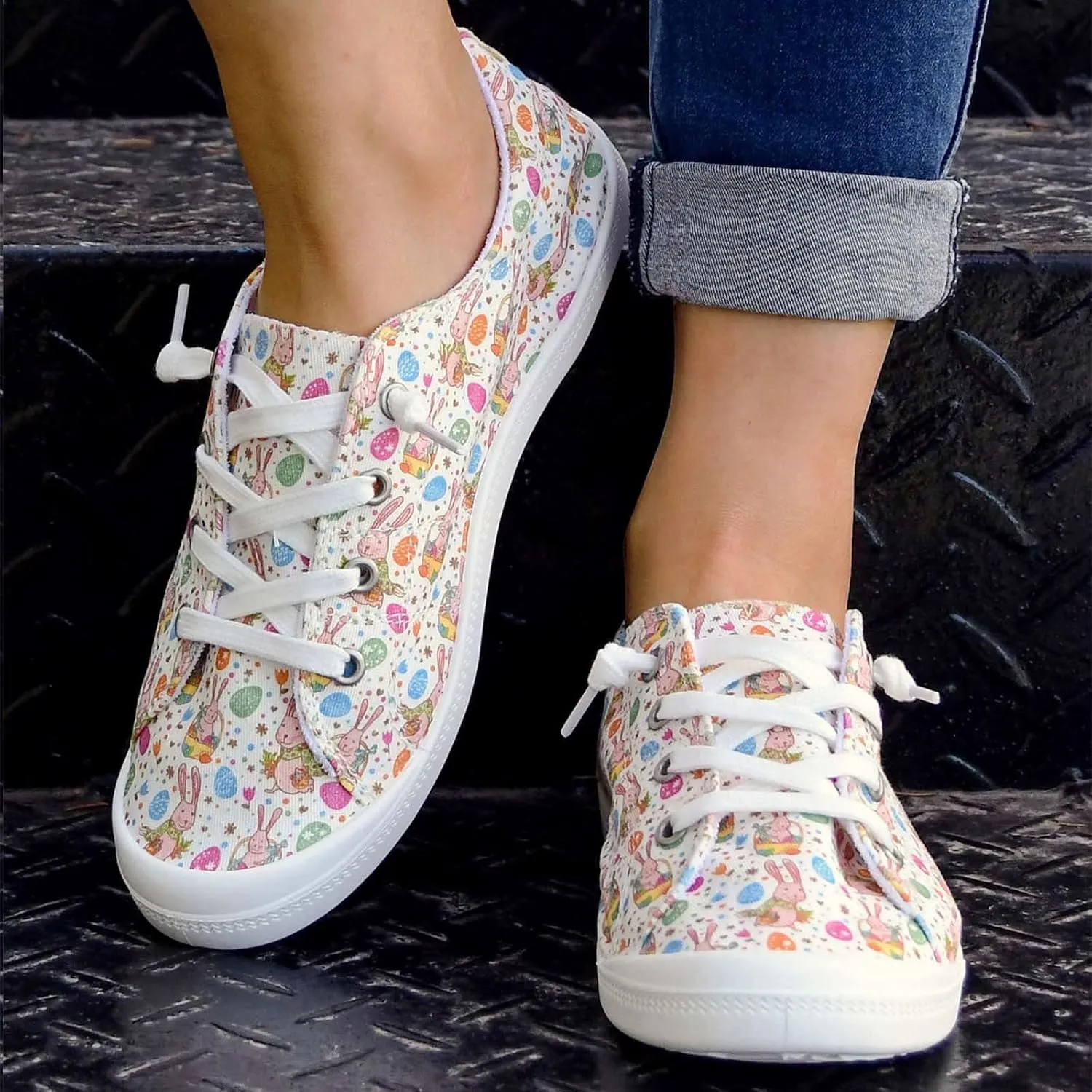 Sneakers for Womens Anti-Slip Comfortable Womens Loafers Roman Pluse Size Comfortable Shoes for Women