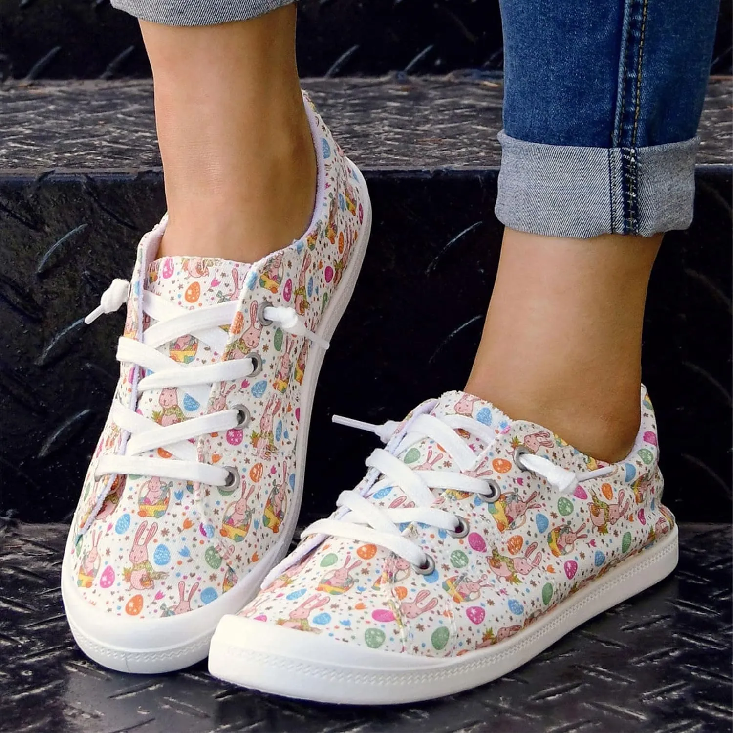 Sneakers for Womens Anti-Slip Comfortable Womens Loafers Roman Pluse Size Comfortable Shoes for Women