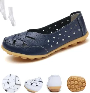 Stylendy Orthopedic Loafers, Orthopedic Loafers for Women, Comfortable Casual Leather Slip Ons