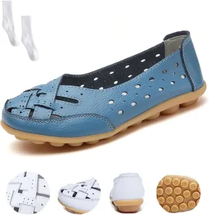 Stylendy Orthopedic Loafers, Orthopedic Loafers for Women, Comfortable Casual Leather Slip Ons