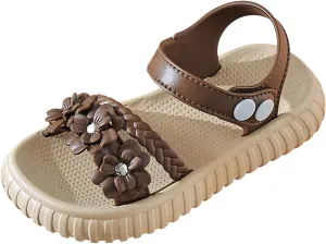Summer Girls Fashion Sandals for Toddlers Soft Bottom Non Slip Outdoor Wear Flower Decorative Children's Girls Samdals