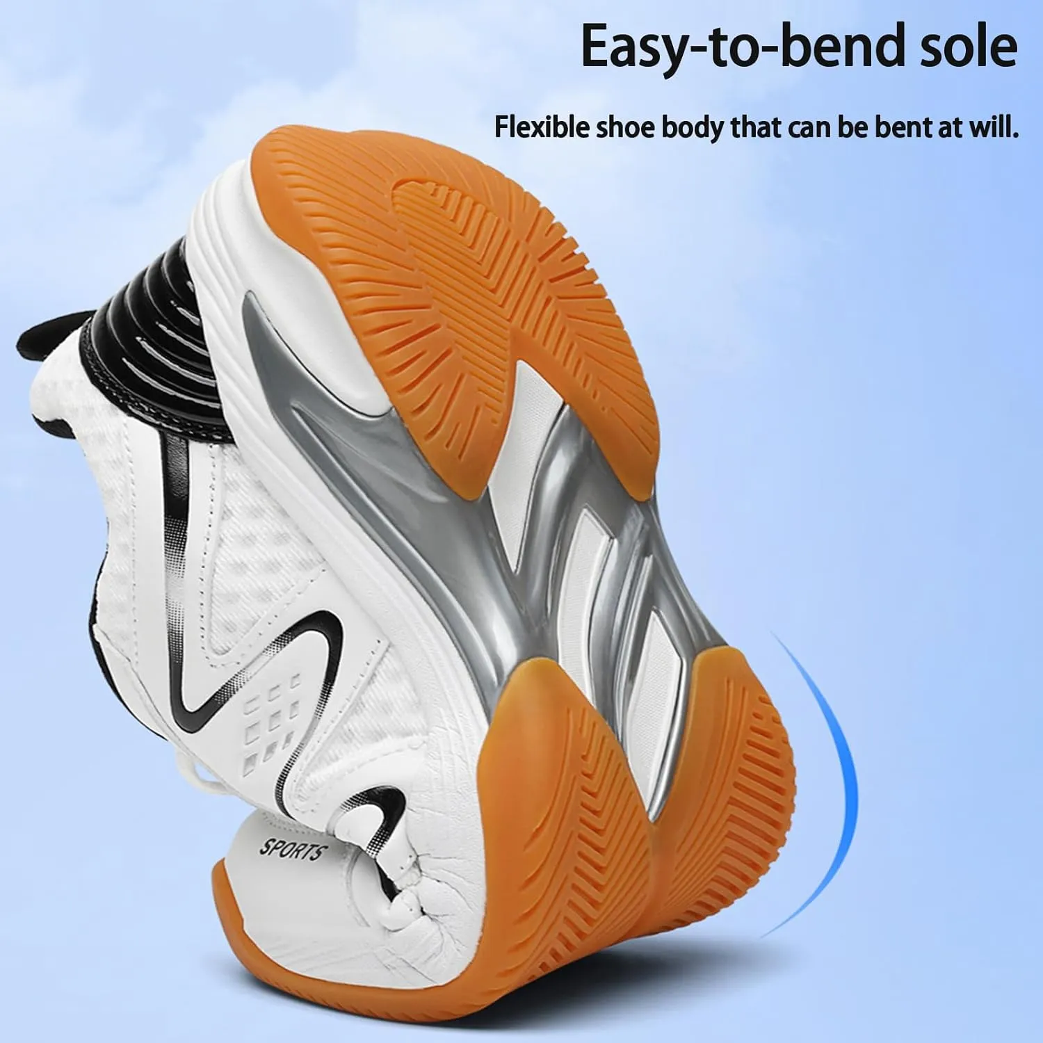 Tennis Pickleball Court Shoes for Mens Non Slip Comfort Casual Badminton Sneakers for Table Tennis Volleyball Sport