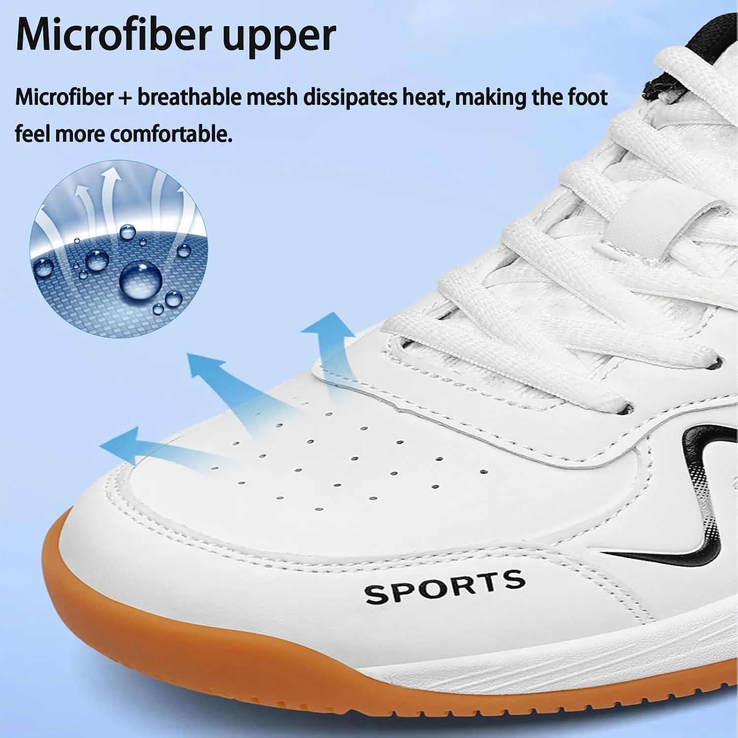 Tennis Pickleball Court Shoes for Mens Non Slip Comfort Casual Badminton Sneakers for Table Tennis Volleyball Sport