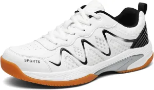 Tennis Pickleball Court Shoes for Mens Non Slip Comfort Casual Badminton Sneakers for Table Tennis Volleyball Sport
