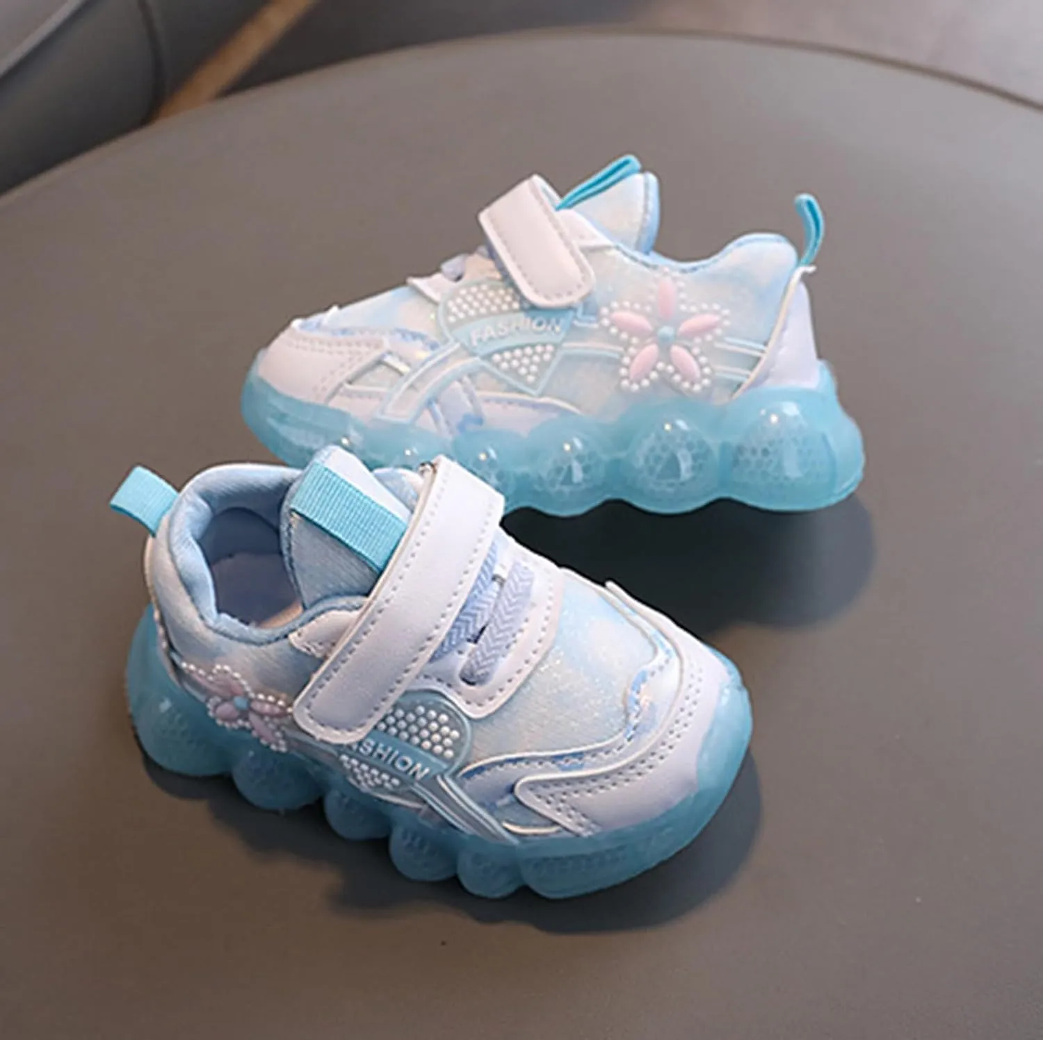 Toddler Baby Trainers Kids Boys Girls Led Light Up Luminous Sneakers Boots Children Non-Slip Sport Running Shoes