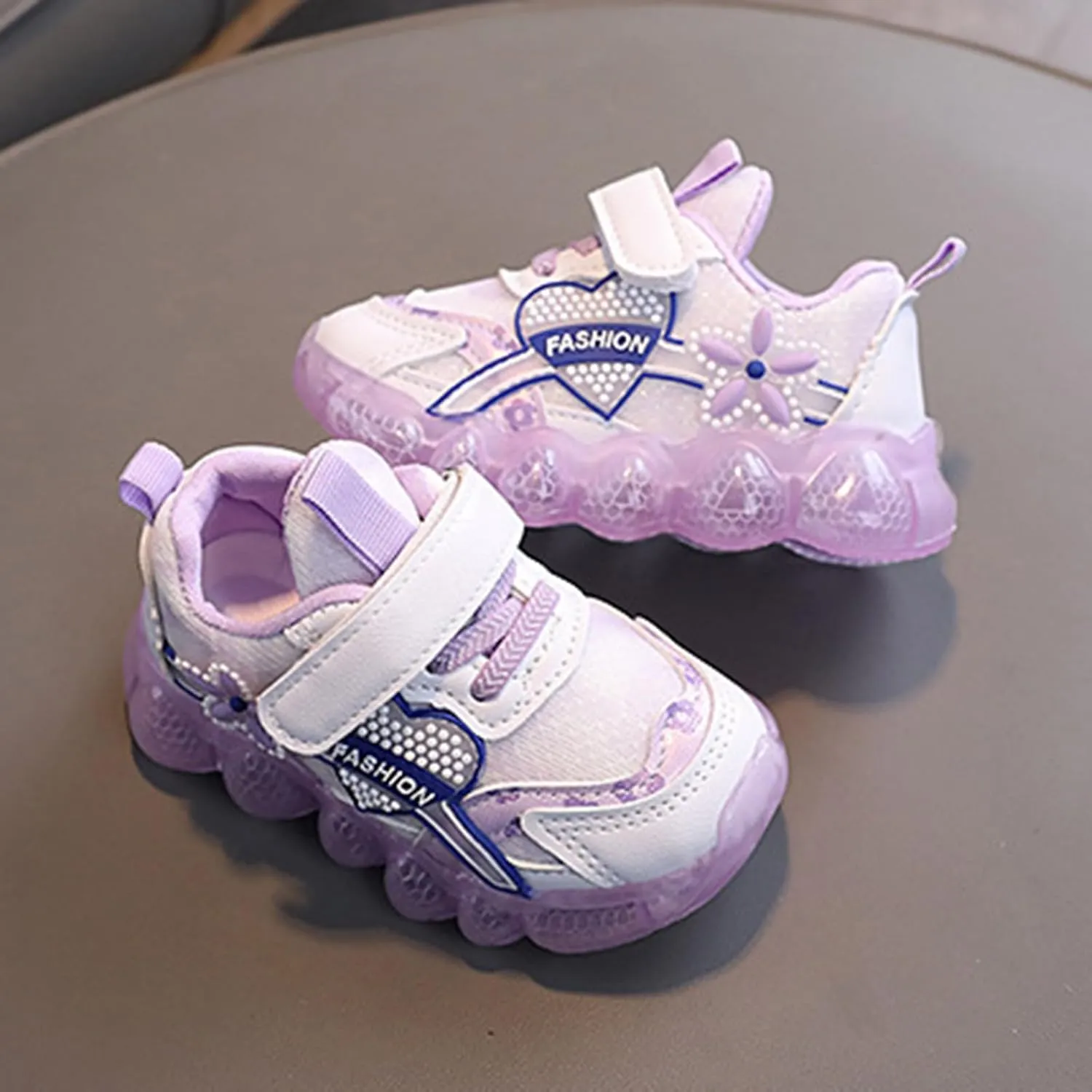 Toddler Baby Trainers Kids Boys Girls Led Light Up Luminous Sneakers Boots Children Non-Slip Sport Running Shoes