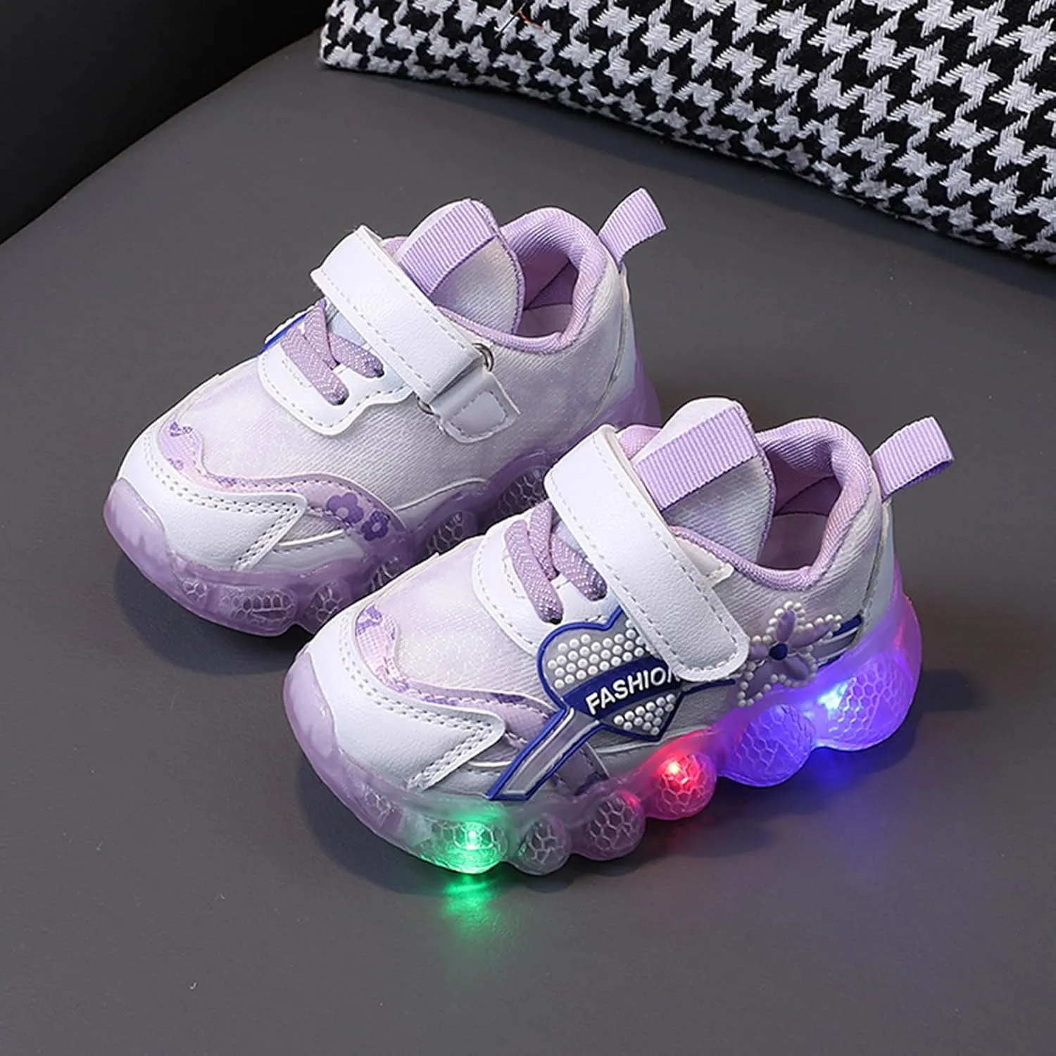 Toddler Baby Trainers Kids Boys Girls Led Light Up Luminous Sneakers Boots Children Non-Slip Sport Running Shoes