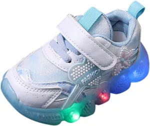 Toddler Baby Trainers Kids Boys Girls Led Light Up Luminous Sneakers Boots Children Non-Slip Sport Running Shoes