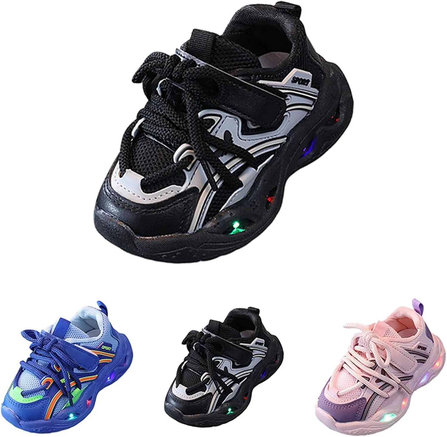 Toddler Kids Led Light Up Trainers Flashing Shoes Toddler Baby Children Athletic Shoes Luminous Sneakers Boots