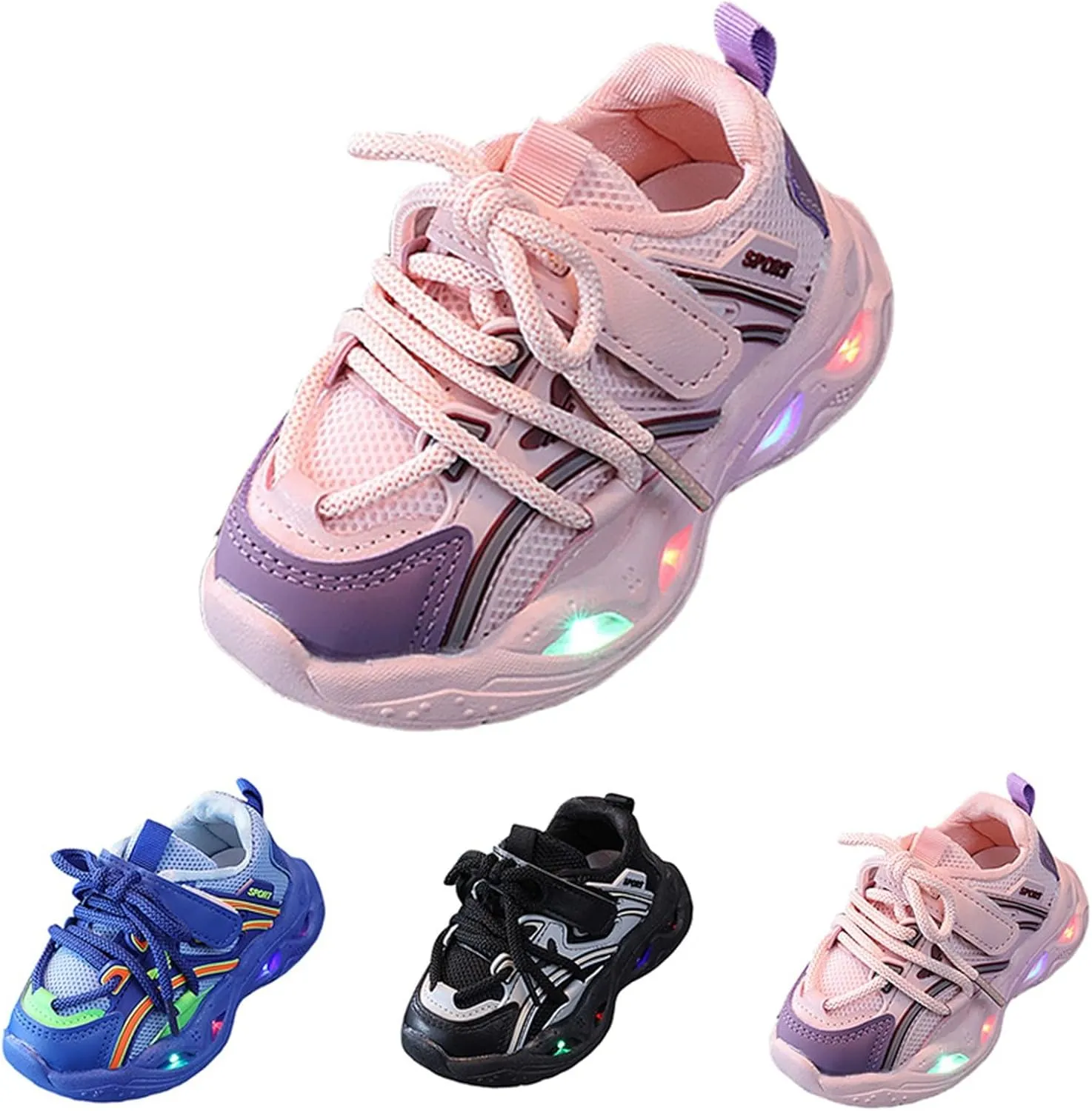 Toddler Kids Led Light Up Trainers Flashing Shoes Toddler Baby Children Athletic Shoes Luminous Sneakers Boots