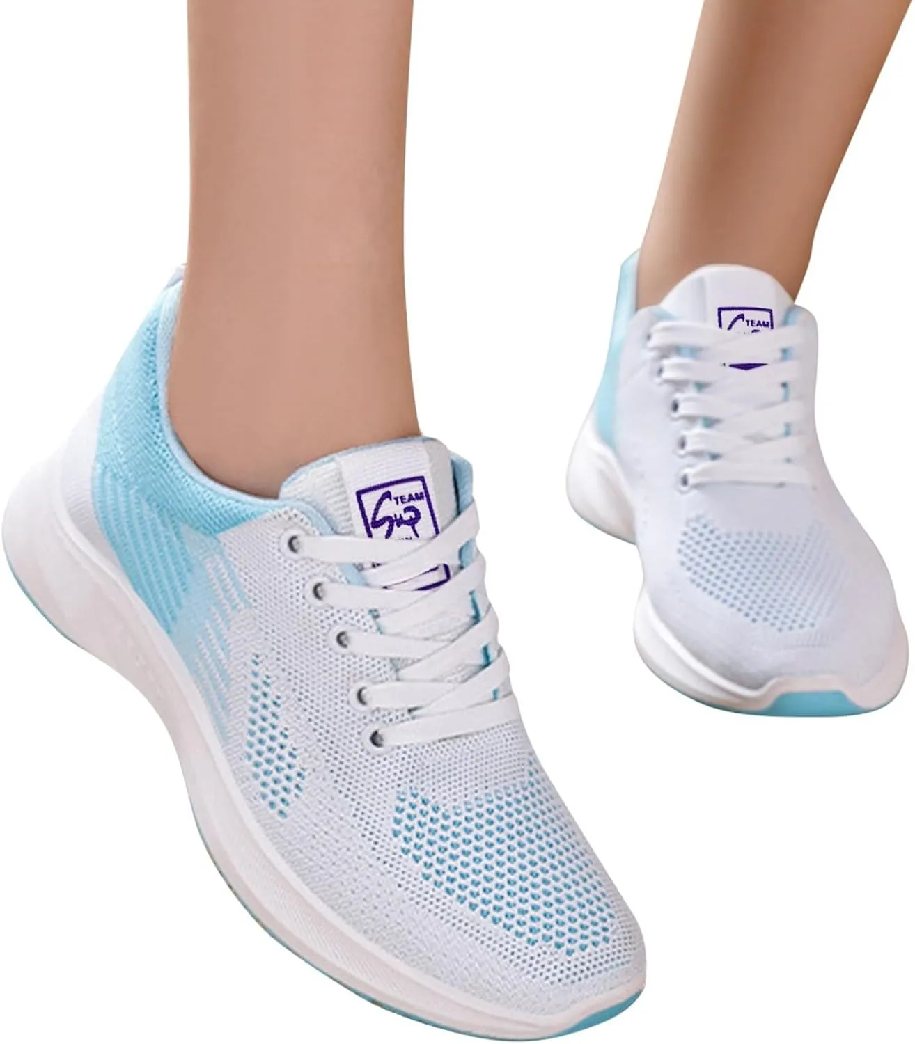 Trainers Women, Casual Indoor Outdoor Slip On Shoes Breathable Leisure Slippers Sneaker Wedges for Womens