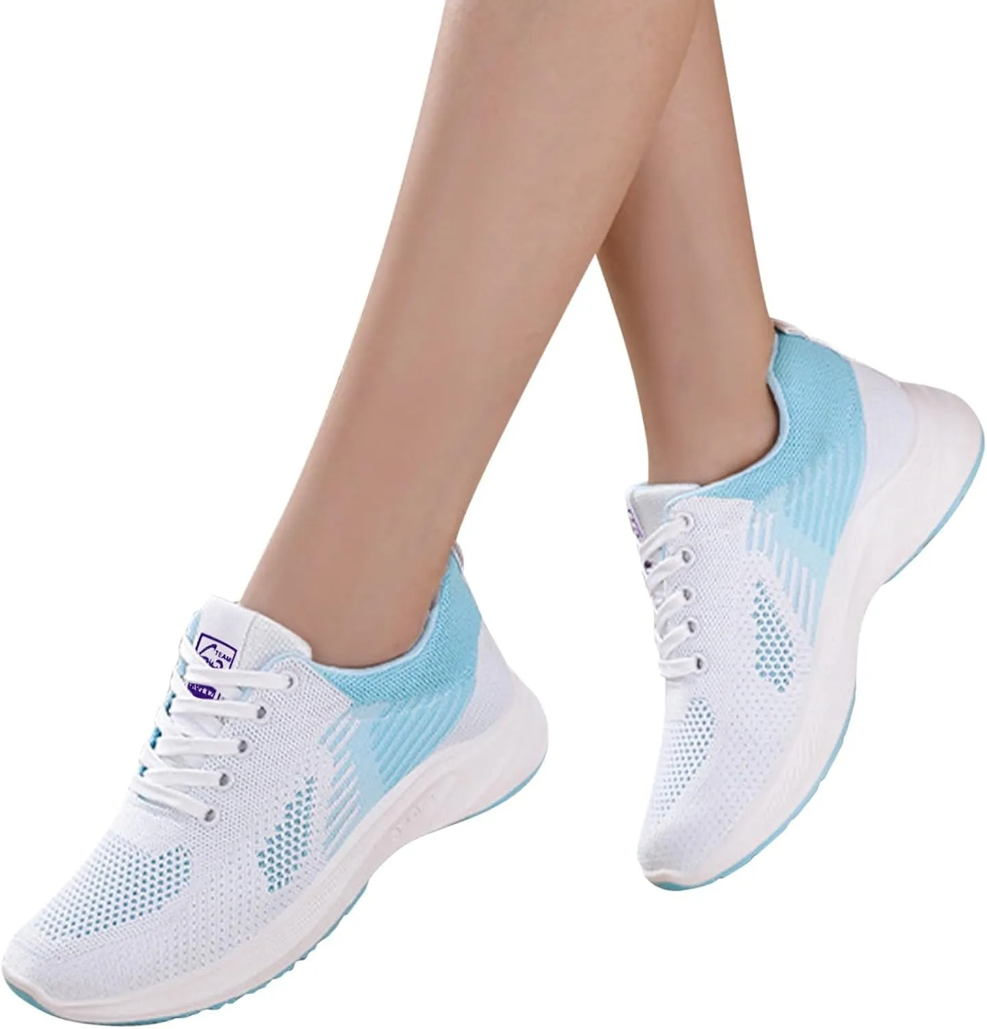 Trainers Women, Casual Indoor Outdoor Slip On Shoes Breathable Leisure Slippers Sneaker Wedges for Womens