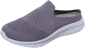 Trainers Women, Casual Indoor Outdoor Slip On Shoes Breathable Leisure Slippers Sneaker Wedges for Womens