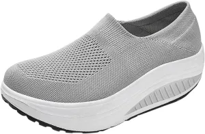 Trainers Women, Womens Running Sports Sneakers Summer Lightweight Breathable Slip On Shoes for Tennis Athletic Jogging