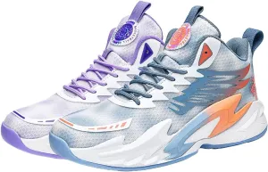Unisex Basketball Shoes Anti Slip Wear-Resistant Breathable Fashionable Rubber Sole Training Boots