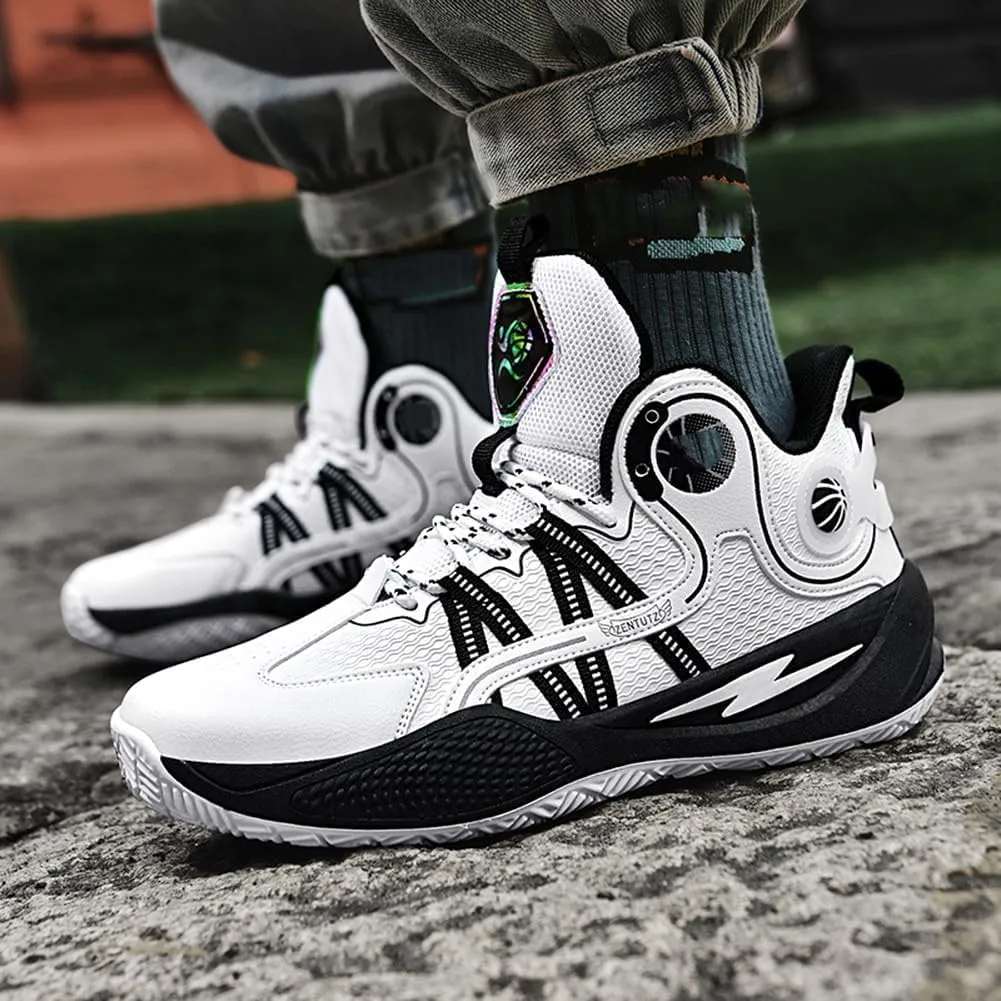 Unisex Basketball Shoes Breathable Anti Slip and Shock Absorption Training Sneakers for Youth
