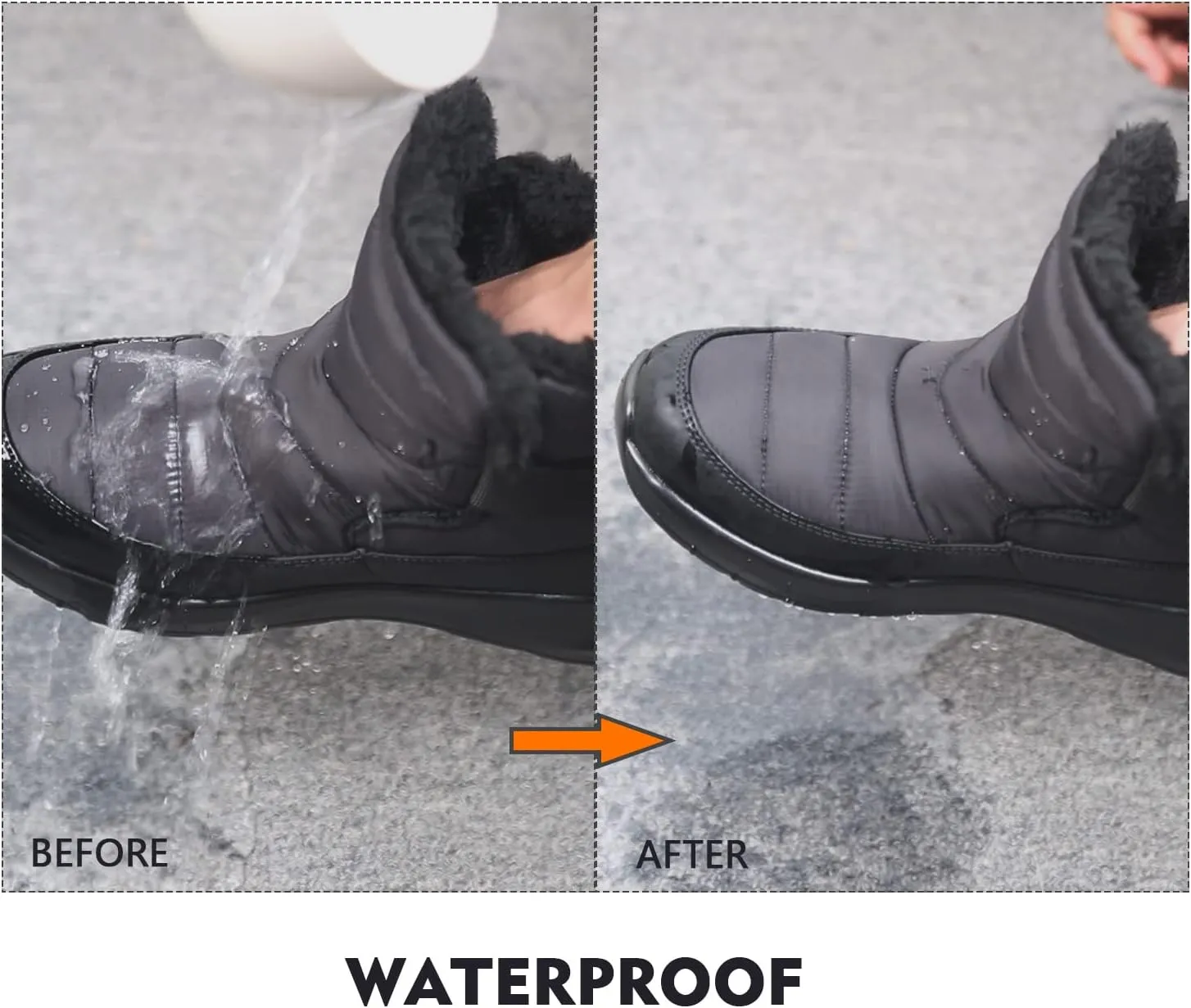 VARSKARC Women's Classic Waterproof Snow Boots Winter Boots Non-Slip Hiking Boots