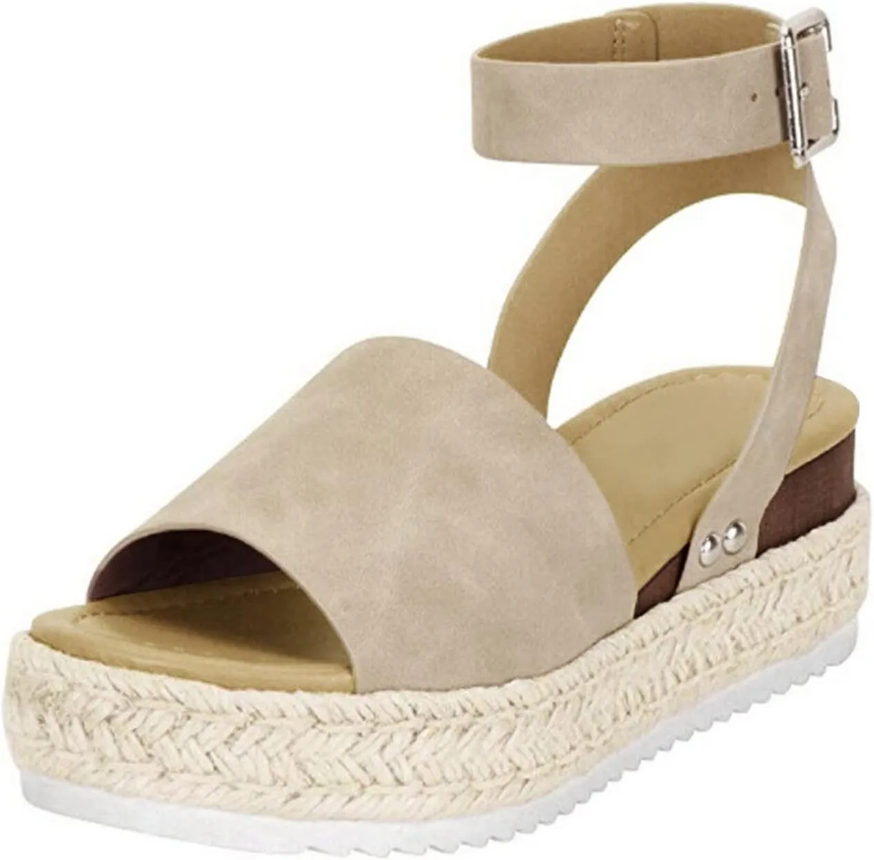 Walking Sandals Women, Beach Sandals for Women Casual Summer Espadrille Wedge Sandals Platform Sandals