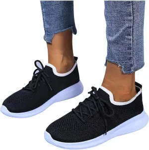 Walking Shoes for Women,Running Shoes for Women Sneaker Casual Summer Shoes Fashion Canvas Shoes Travel Daily Slip On Loafers Walking Shoes Black