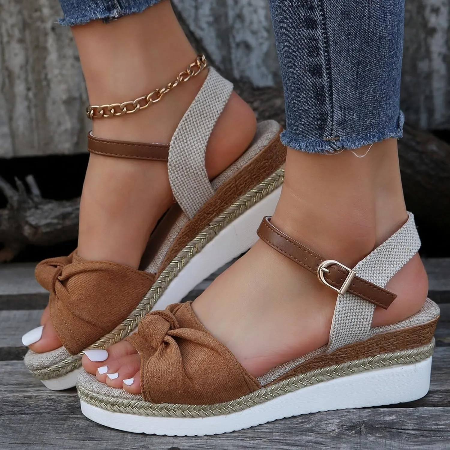 Wedge Sandals for Women Platform Open Toe Wedge Sandals Womens Comfortable Dressy Summer Sandal Orthopedic Sandals