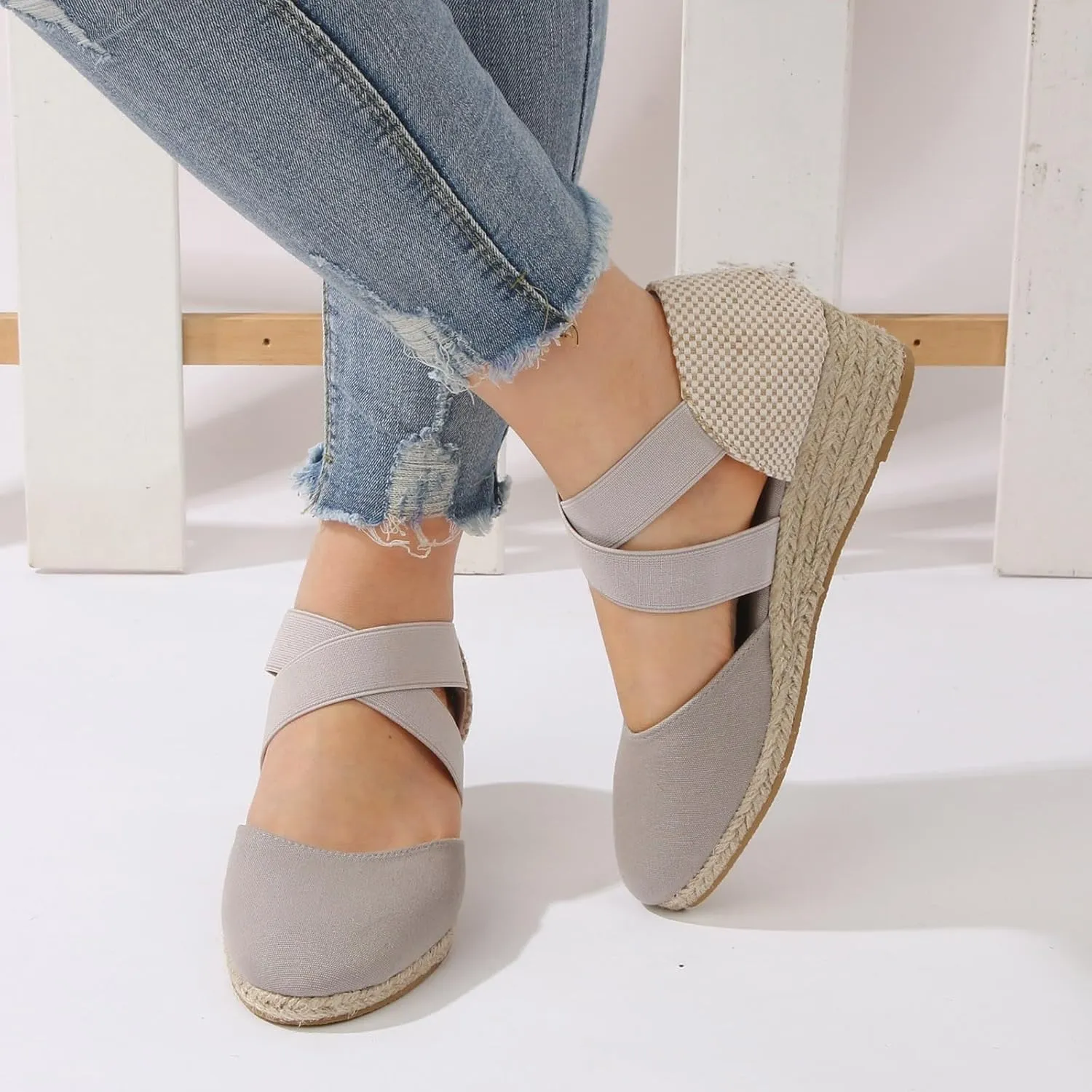 Wedge Sandals Open Toe Flatform Wedge Casual Sandal Vacation Sandals for Women Women’s Low Wedges Platform Sandals