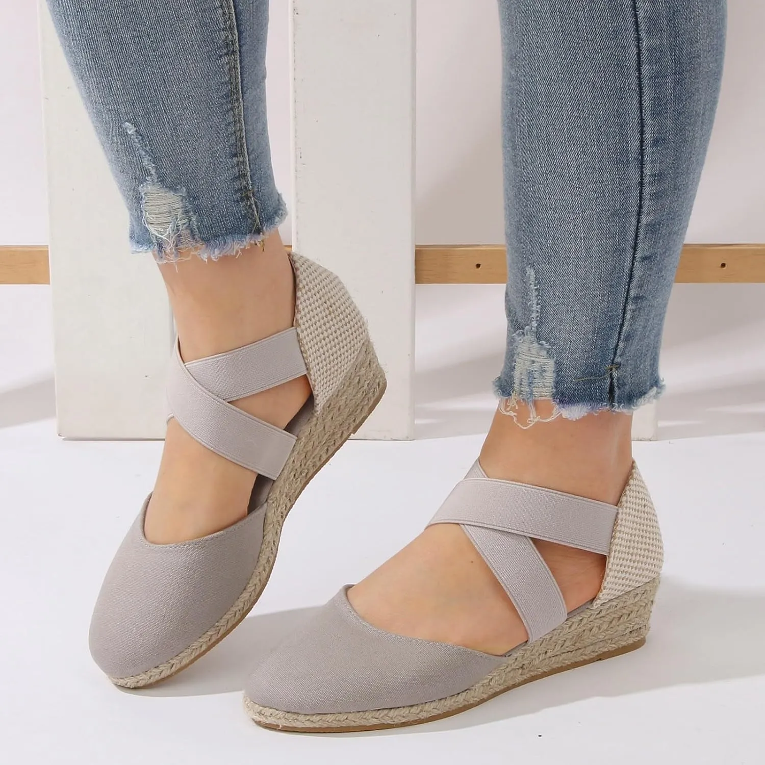 Wedge Sandals Open Toe Flatform Wedge Casual Sandal Vacation Sandals for Women Women’s Low Wedges Platform Sandals