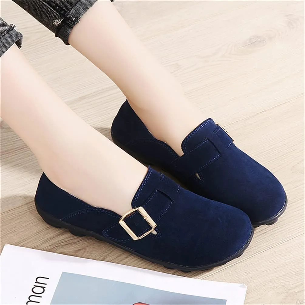 WERWAES Women's Round Toe Loafer Flat Ladies Comfortable Faux Suede Driving Moccasins Work Shoes Cute Loafers Slip On Dancing Flat