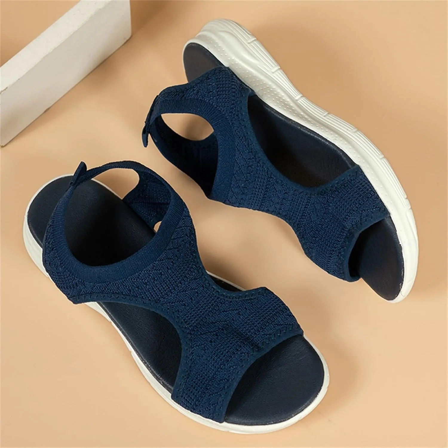 Wide Width Orthopedic Sandals for Women with Arch Support Ladies Summer Wedge Shoes Walking Platform Casual Outdoor Sandals Comfy Washable Slide Sport Open Toe Memory Foam Shoes