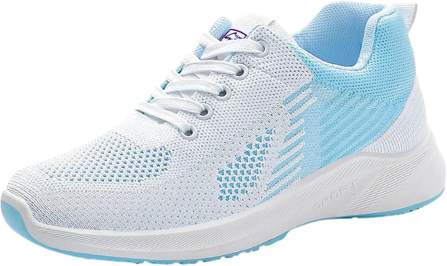Women Lacu Up Trainers Athletic Running Shoes Breathable Sport Walking Sneakers Tennis Shoe for Womens Summer
