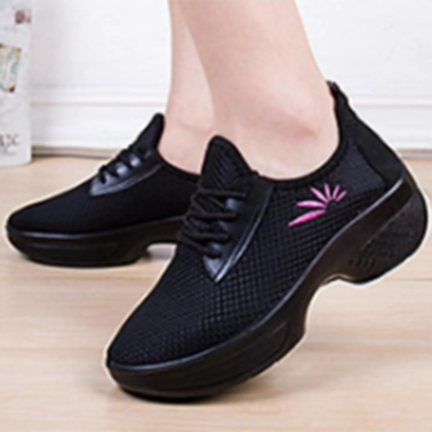 Women Orthopedic Trainers Women Athletic Running Air Cushion Gym Sports Sneakers Jogging Walking Womens Black Shoes