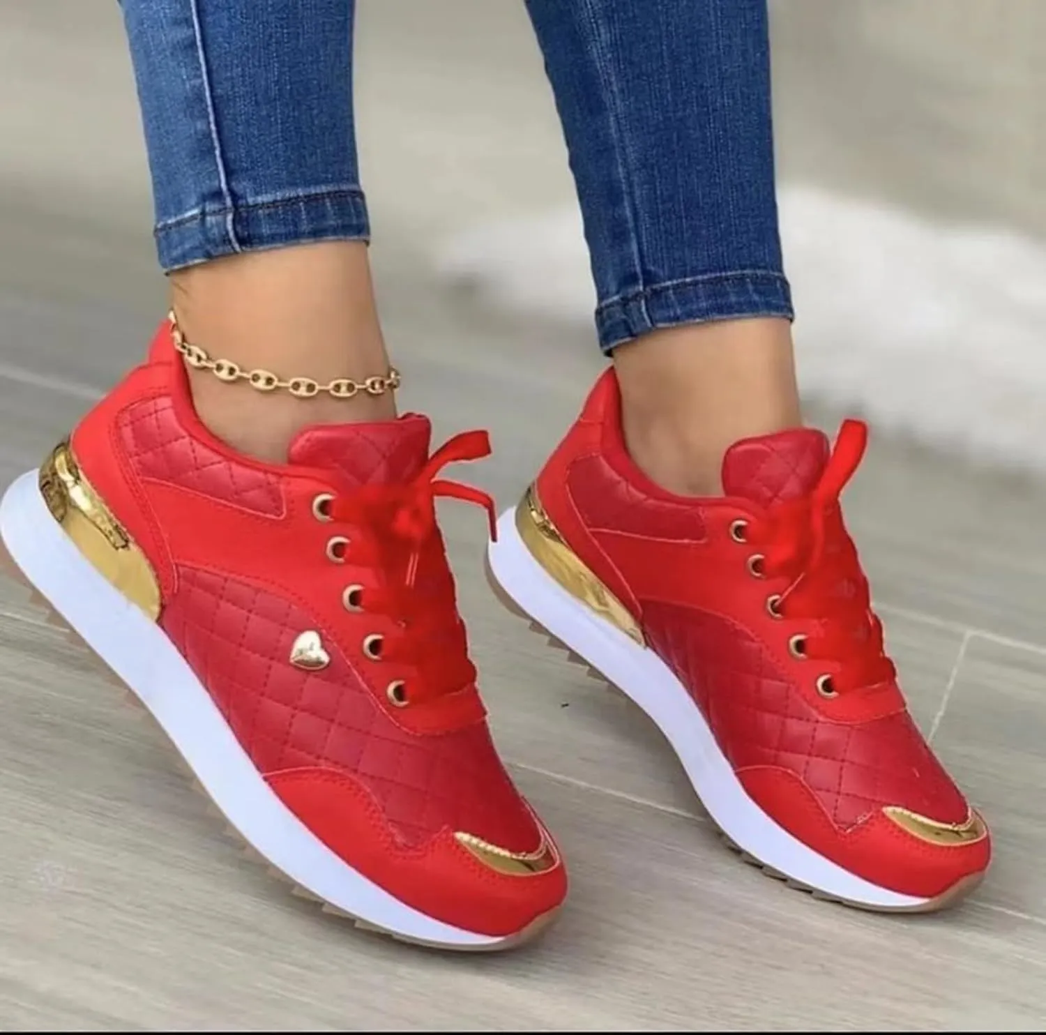 Women Platform Leather Sneakers Casual Shoes Comfortable Walking Sport Trainers for Gym Sport Tennis Athletic Jogging