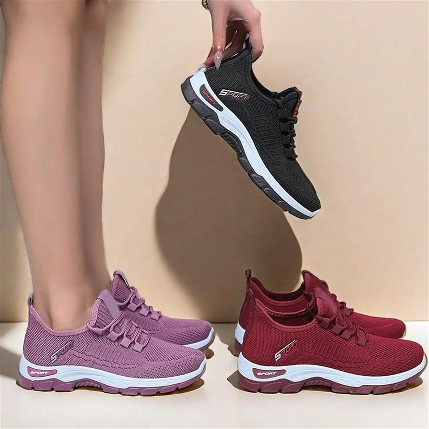 Women Running Sneakers Athletic Breathable Gym Trail Sport Trainers Ladies Running Tennis Shoes