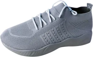 Women Shoes Womens Girls Slip On Retro Flat Casual Gym Sports Trainers Lightweight Black Sneakers