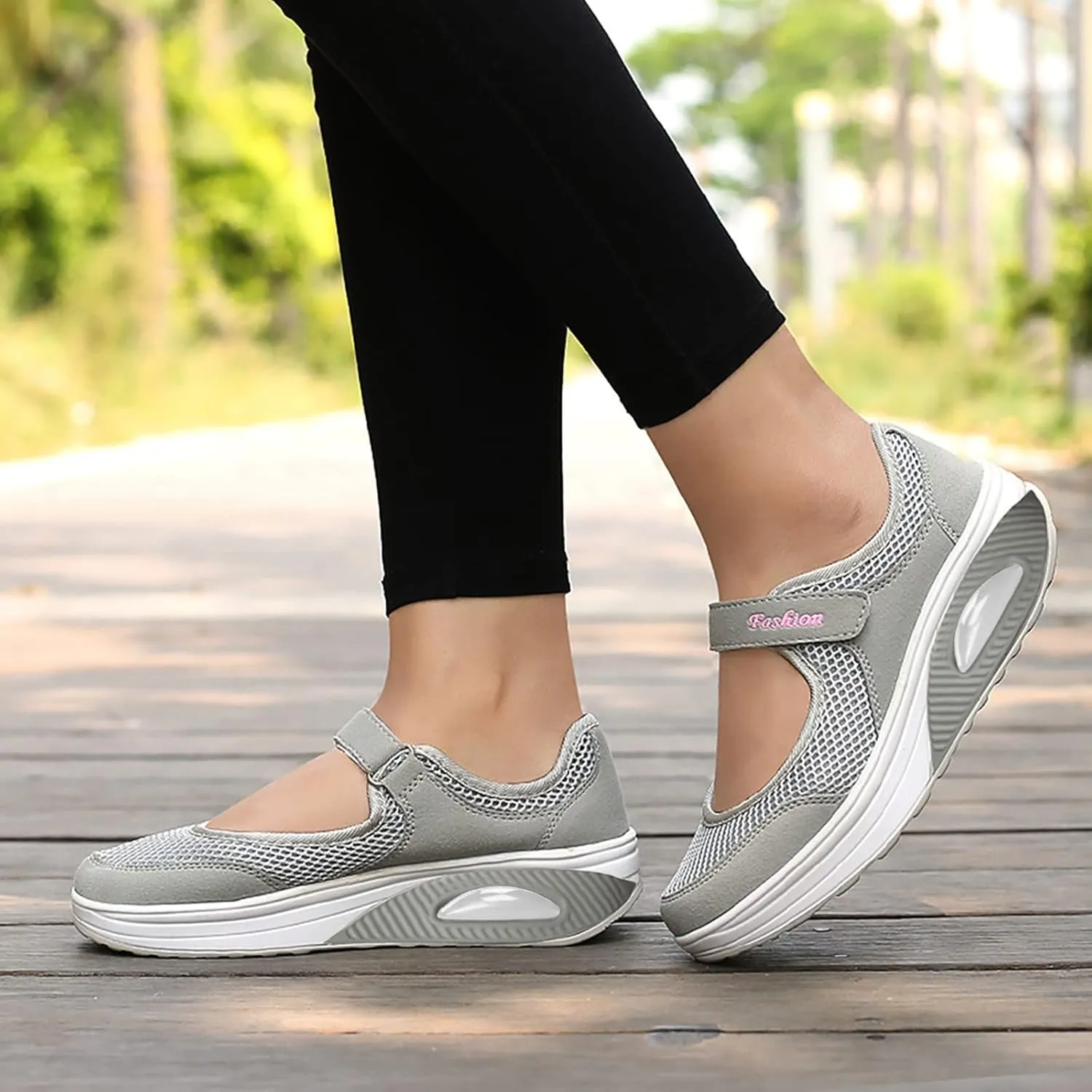 Women Slip-On Breathable Shoes Summer Sport Sandals Lightweight Walking Trainers Casual Athletic Jogging Sneakers