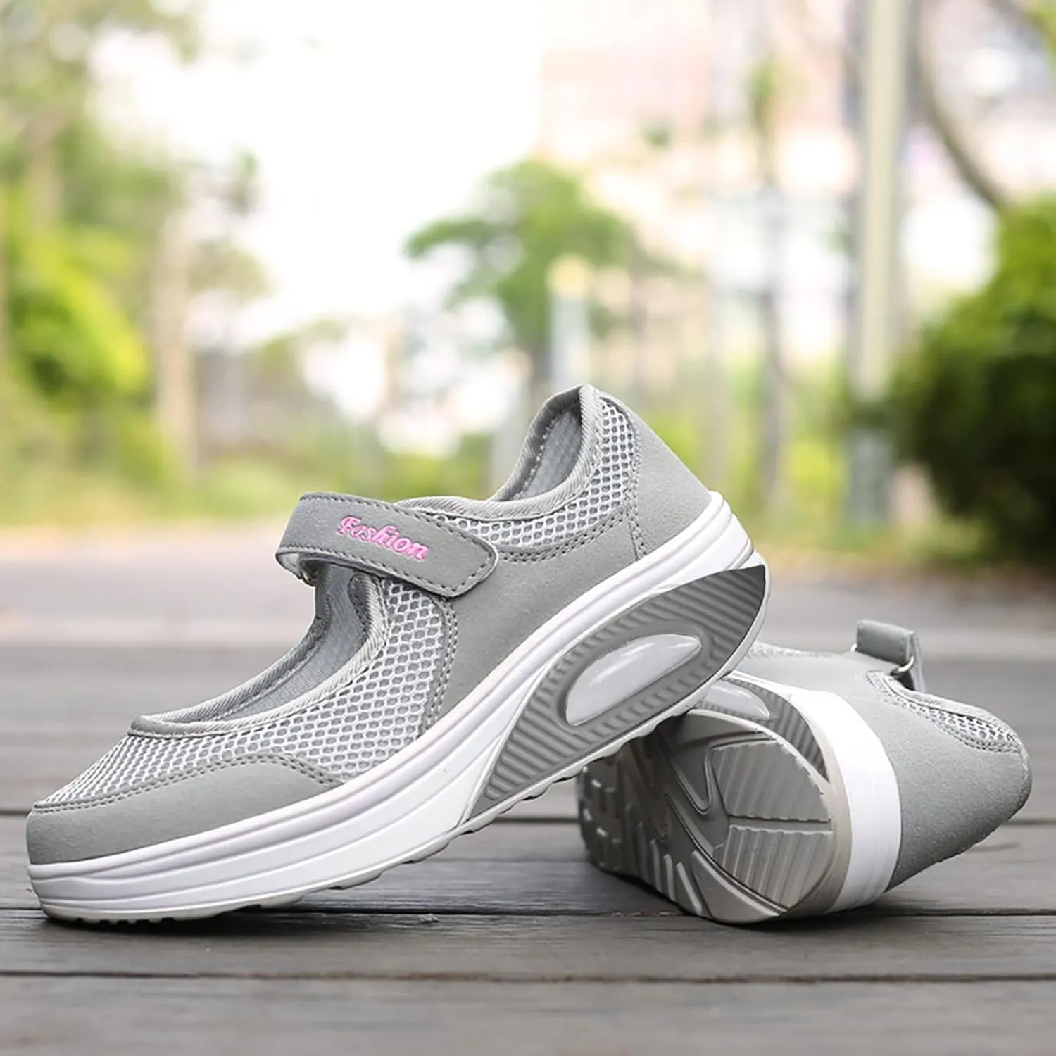 Women Slip-On Breathable Shoes Summer Sport Sandals Lightweight Walking Trainers Casual Athletic Jogging Sneakers