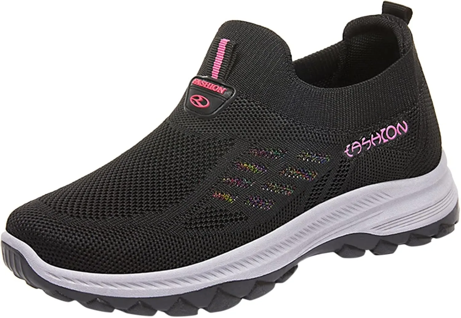 Women Slip-On Trainers Breathable Mesh Shoes Summer Lightweight Walking Sneakers Outdoor Casual Athletic Jogging Shoes