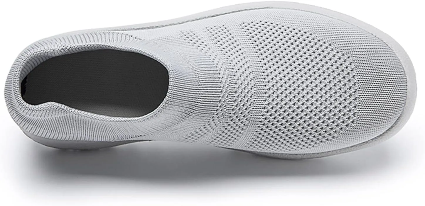 Women Slip On Trainers Running Walking Shoes Sports Sneakers Tennis Jogging Gym Workout Mesh Breathable