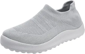 Women Slip On Trainers Running Walking Shoes Sports Sneakers Tennis Jogging Gym Workout Mesh Breathable