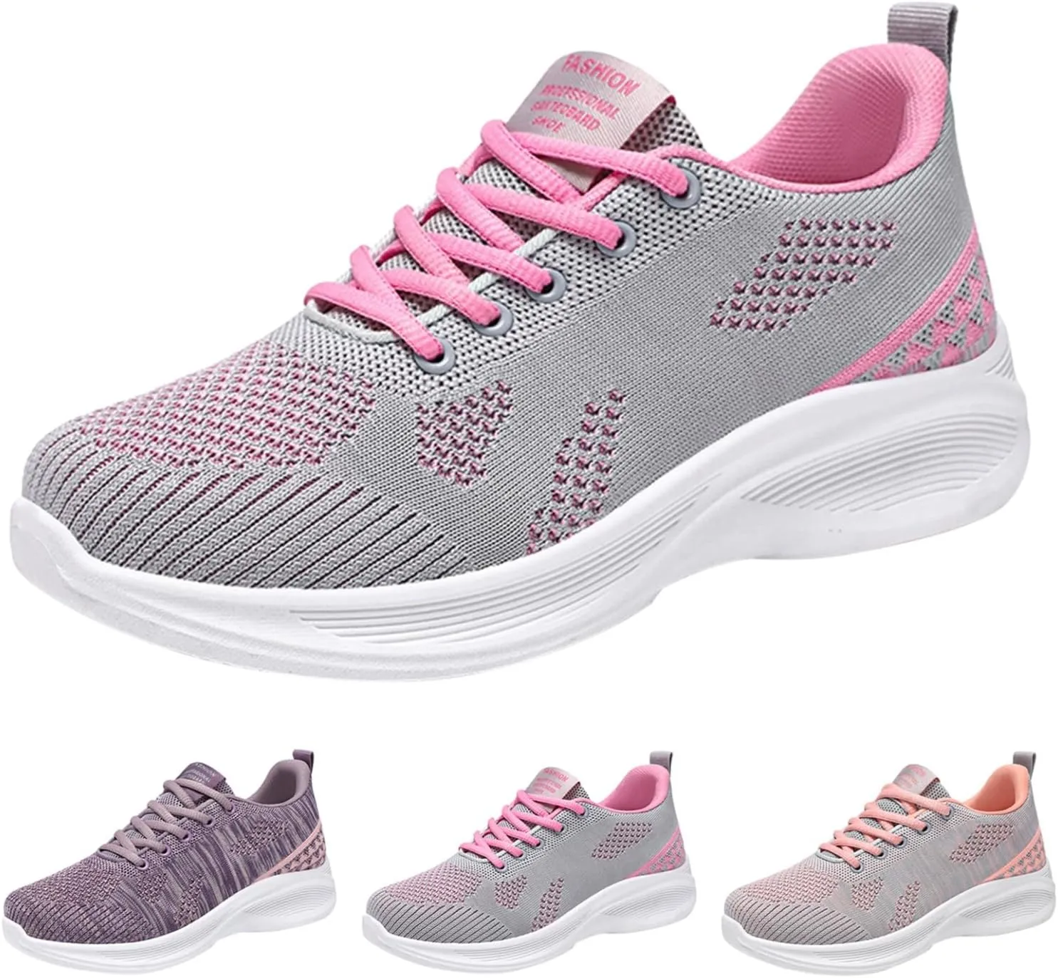 Women Trainers Running Sneakers Ladies Trainer Fitness Jogging Lace Up Casual Orthopedic Sports Breathable Sports Shoes