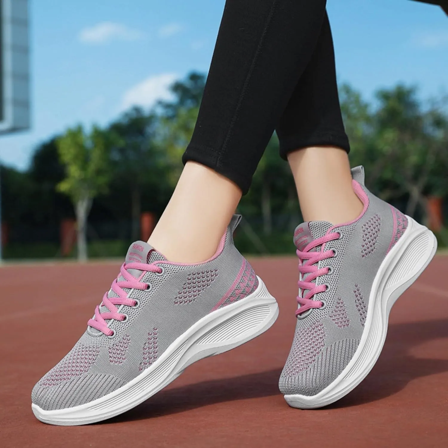 Women Trainers Running Sneakers Ladies Trainer Fitness Jogging Lace Up Casual Orthopedic Sports Breathable Sports Shoes