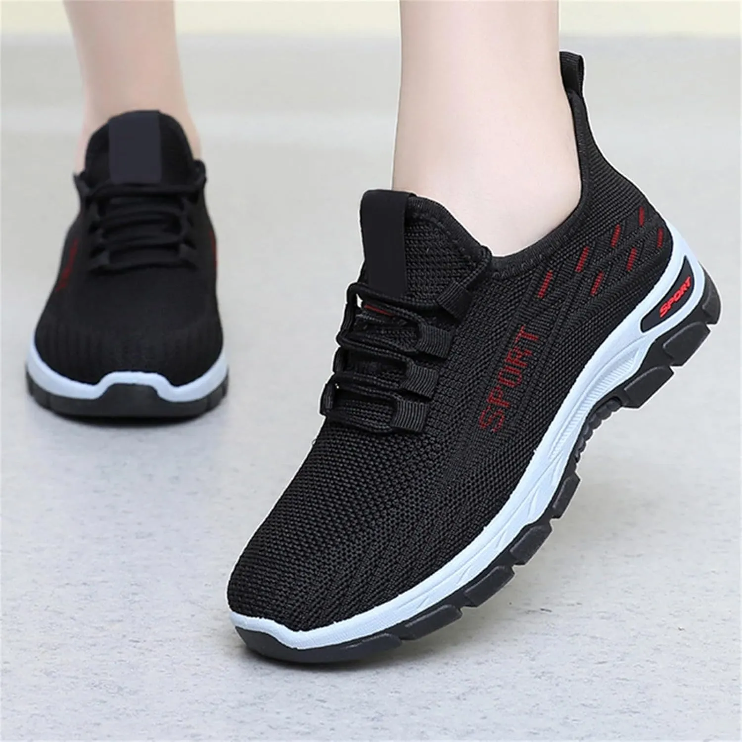 Women Trainers Running Walking Slip on Ladies Gym Comfortable Shoes Jogging Sports Lightweight Breathable Sneakers